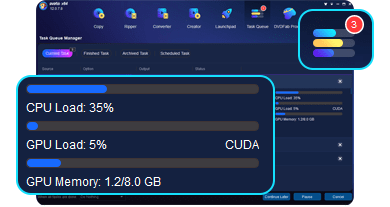 Manage tasks in the task queue