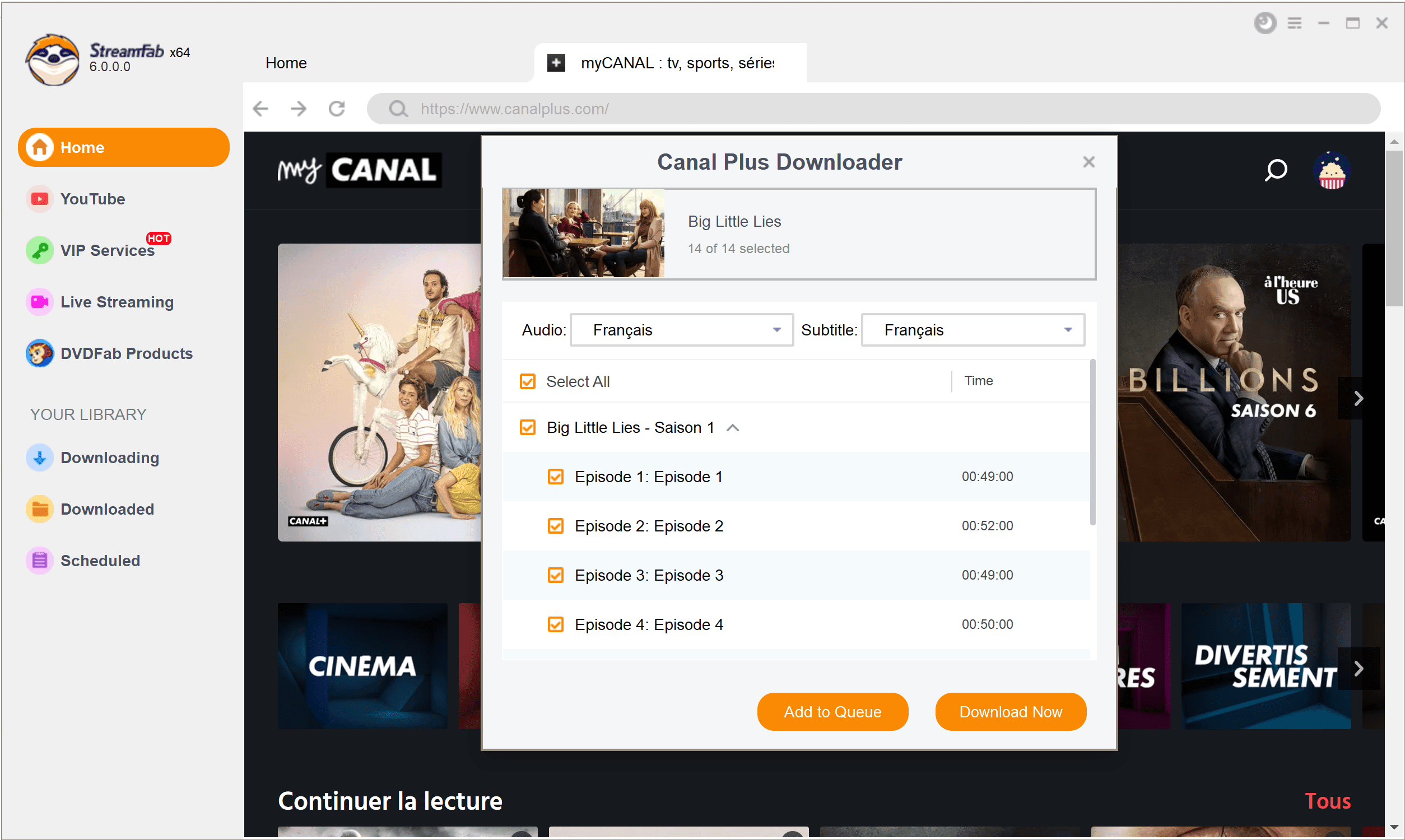 lire des vidéos canal plus