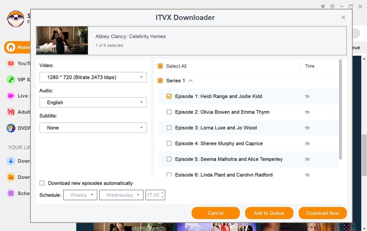 ITVX video download