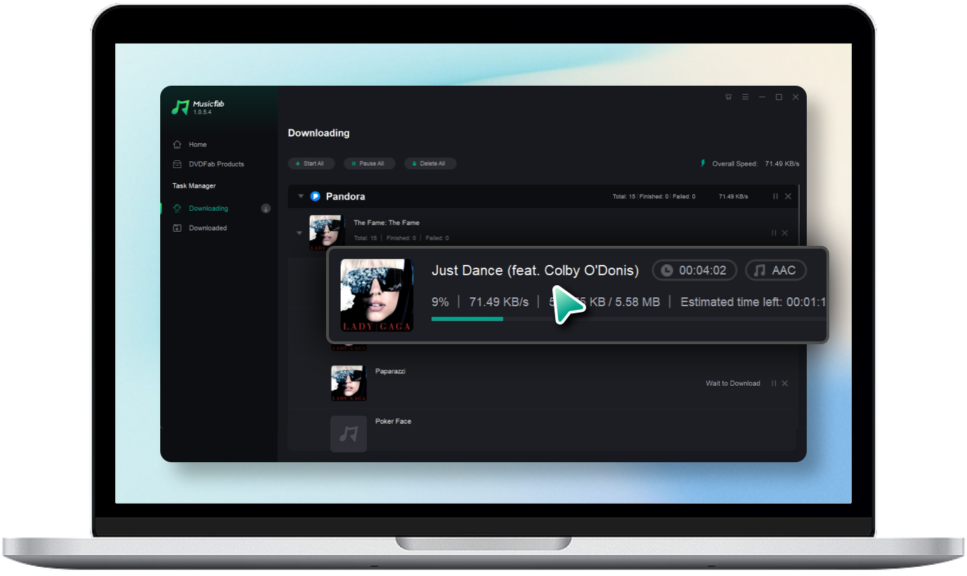 Konvertieren von Spotify-Musik starten