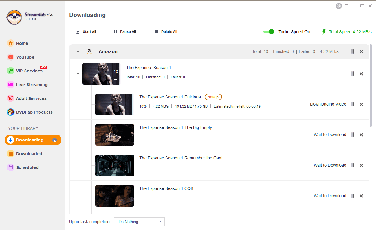 tunepat alternative: streamfab operation step 4