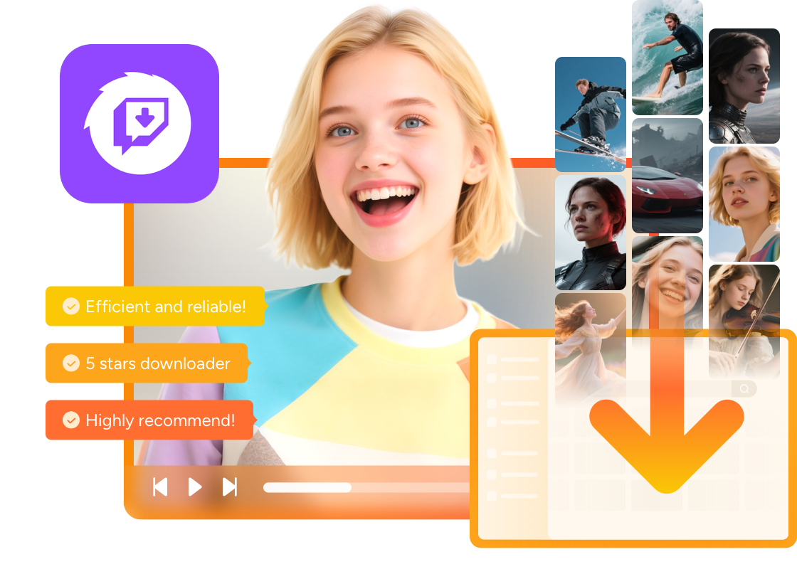 <strong class="linear-text">StreamFab</strong> Twitch Downloader