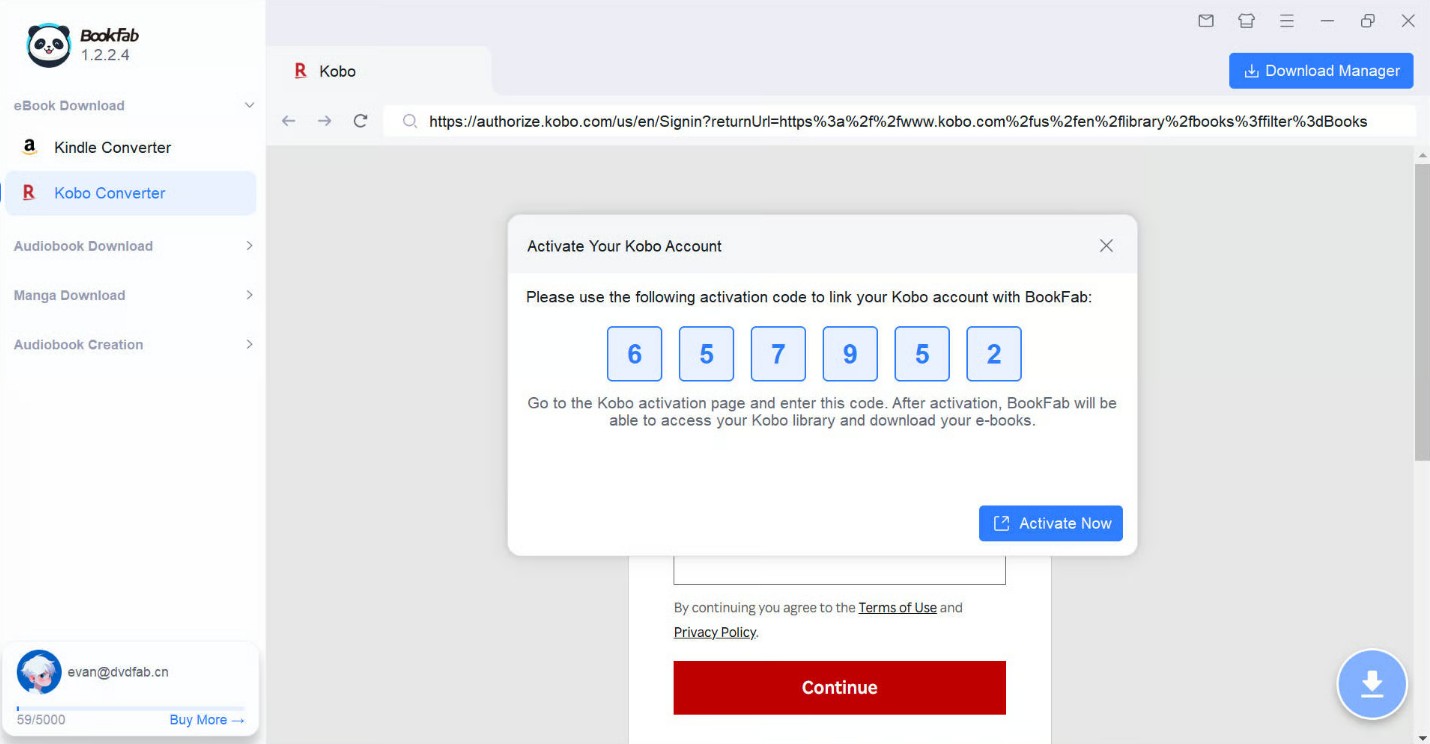 Entfernen Sie DRM von EPUB-eBooks mit dem BookFab Kobo Converter