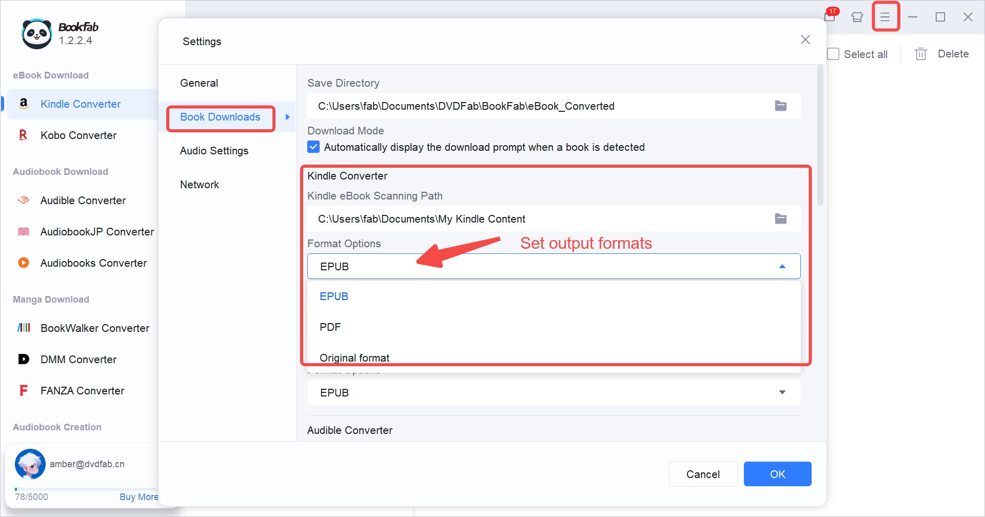 How to Remove DRM from Kindle Books with BookFab Kindle Converter