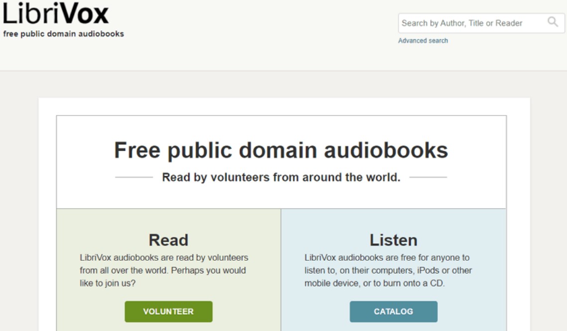 how to listen to free audiobooks: LibriVox