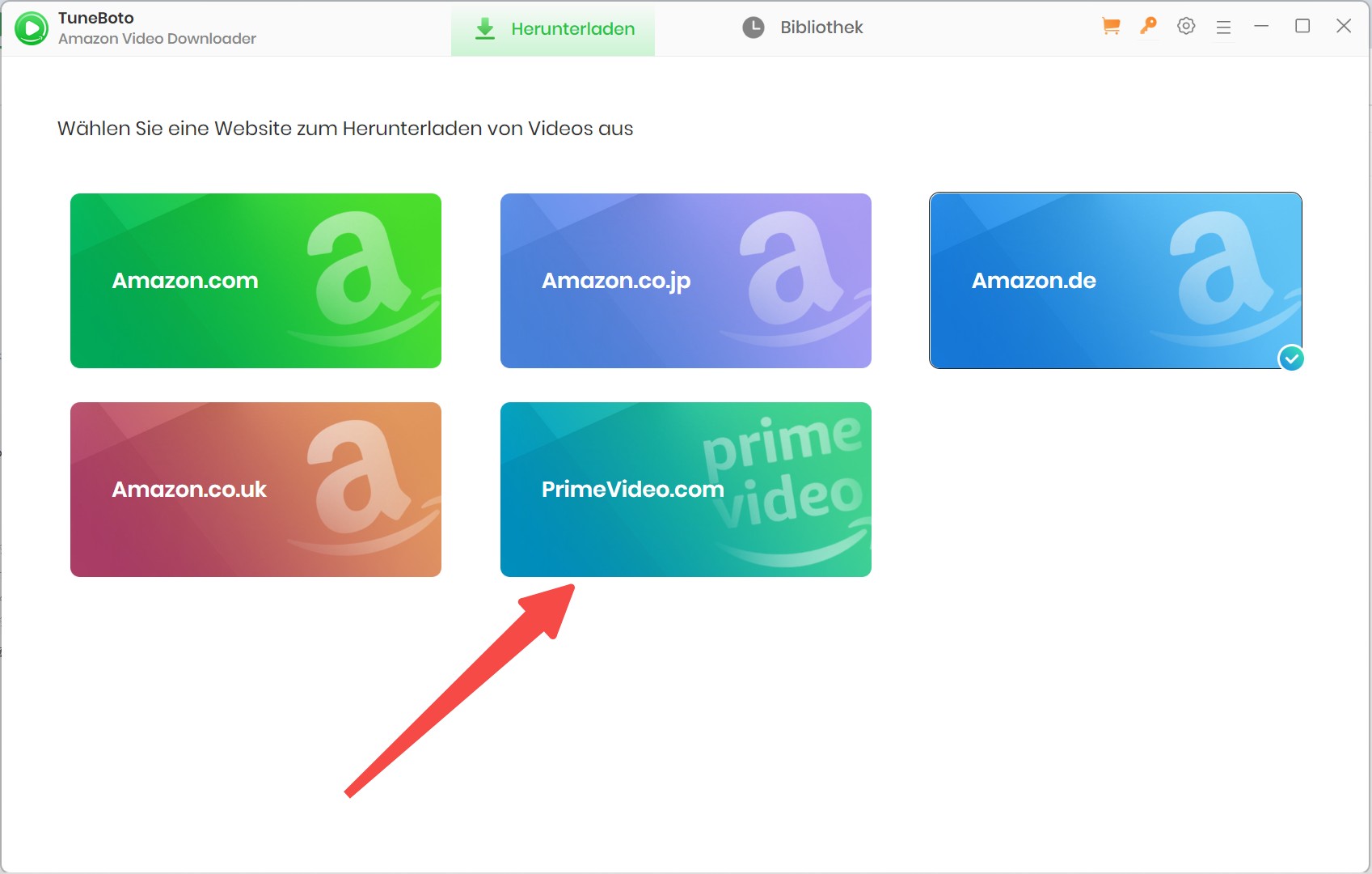 Anleitung zum Amazon Videos Download mit TuneBoto Amazon Video Downloader