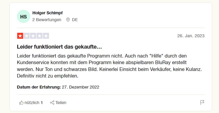 AnyMP4 Review:Programm kann mit Fehlern laufen.