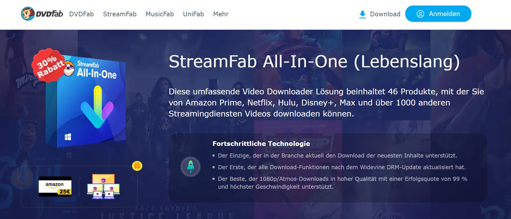 Audials One-Alternativen: StreamFab All-In-One Downloader