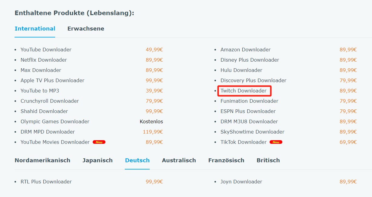 Beste Twitch Clip Downloader für PC: StreamFab