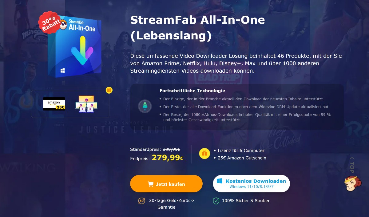 5 Beliebteste ZDF Video Downloader: StreamFab All-In-One