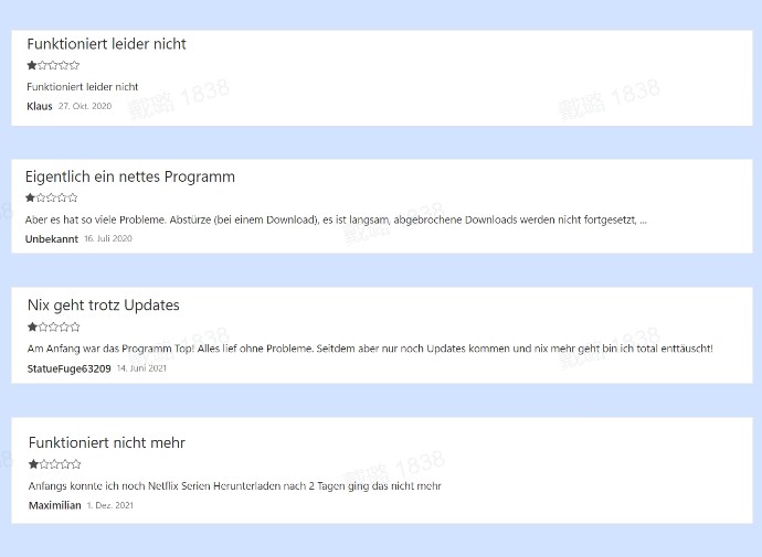 Echte Bewertungen aus dem Microsoft App Shop