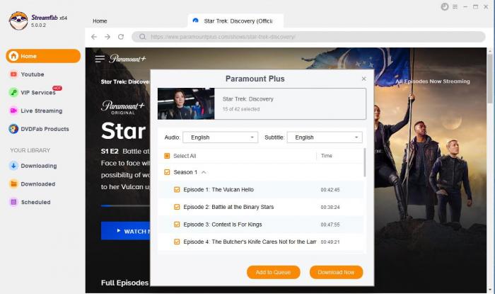 So laden Sie Paramount Plus-Videos mit StreamFab Paramount Plus Downloader herunter