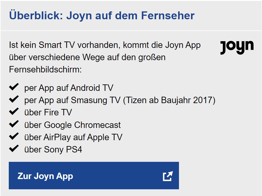 joyn ps4:1.1 Überblick über Joyn