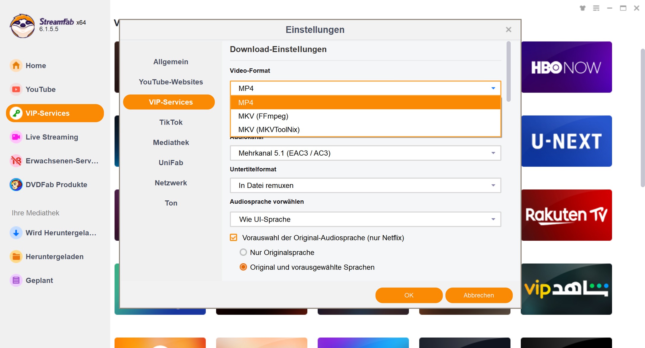 Anleitung zum Speichern von Joyn Videos im MP4-Format