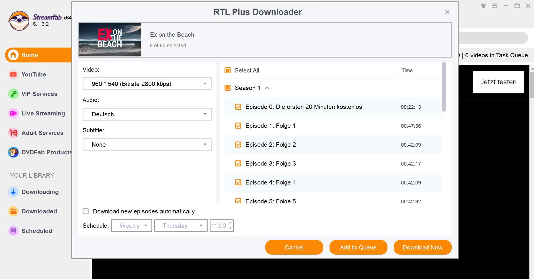 Wie Sie auf Magenta TV RTL Plus ansehen:  StreamFab RTL Plus Downloader Anleitung3