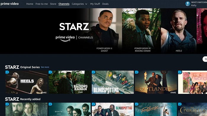 Amazon Prime Video Kanäle:4. STARZ