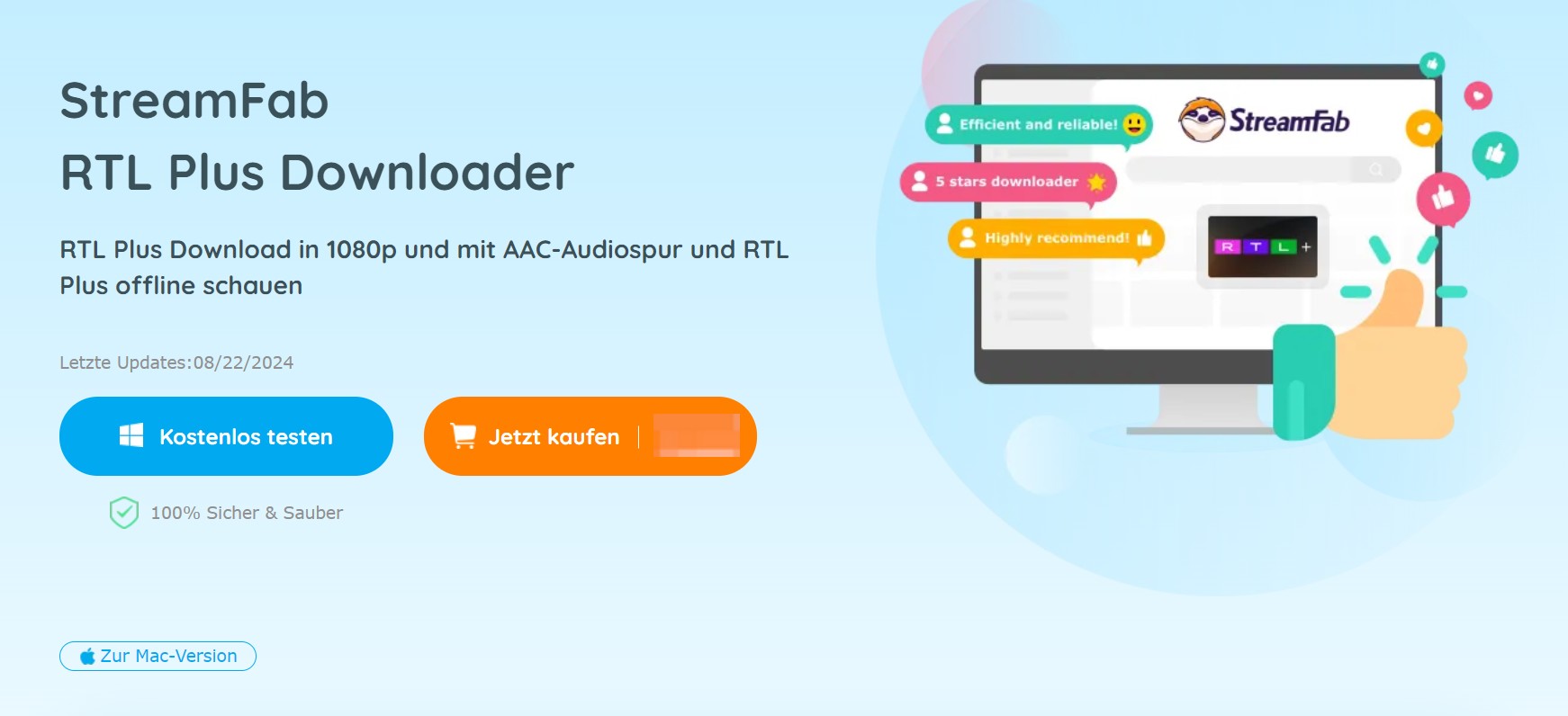 StreamFab: RTL Plus Videos offline anschauen (Beste Option)