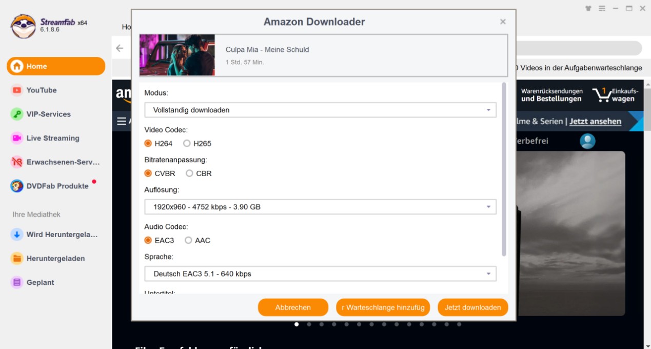 Wie verwende ich StreamFab Amazon Video Downloader?