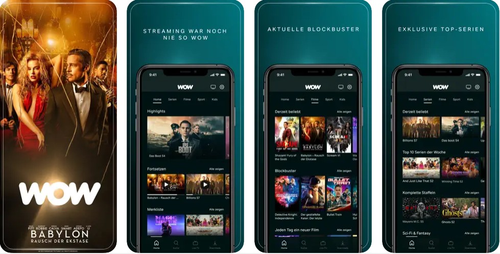 WOW TV App Download auf Smartphone oder Tablet