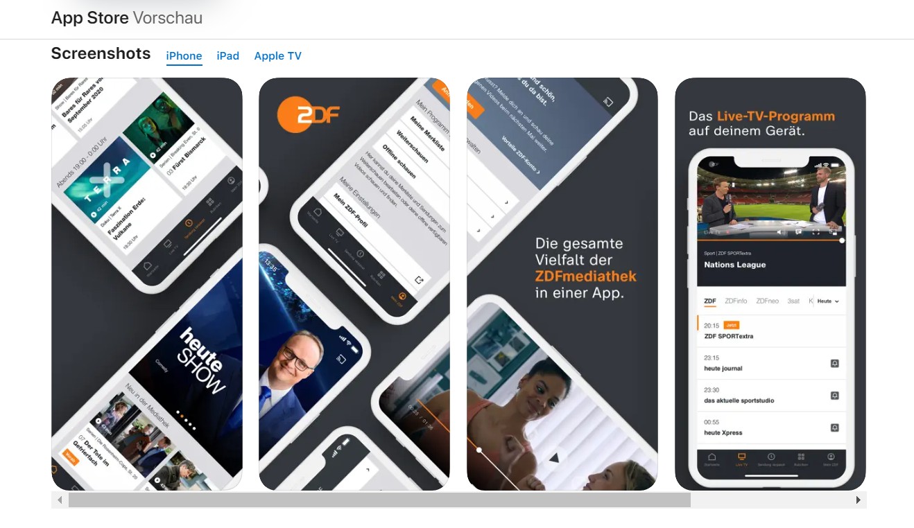 Für iOS-Geräte (iOS ab 11) wie iPhone und iPad öffnen Sie den App Store