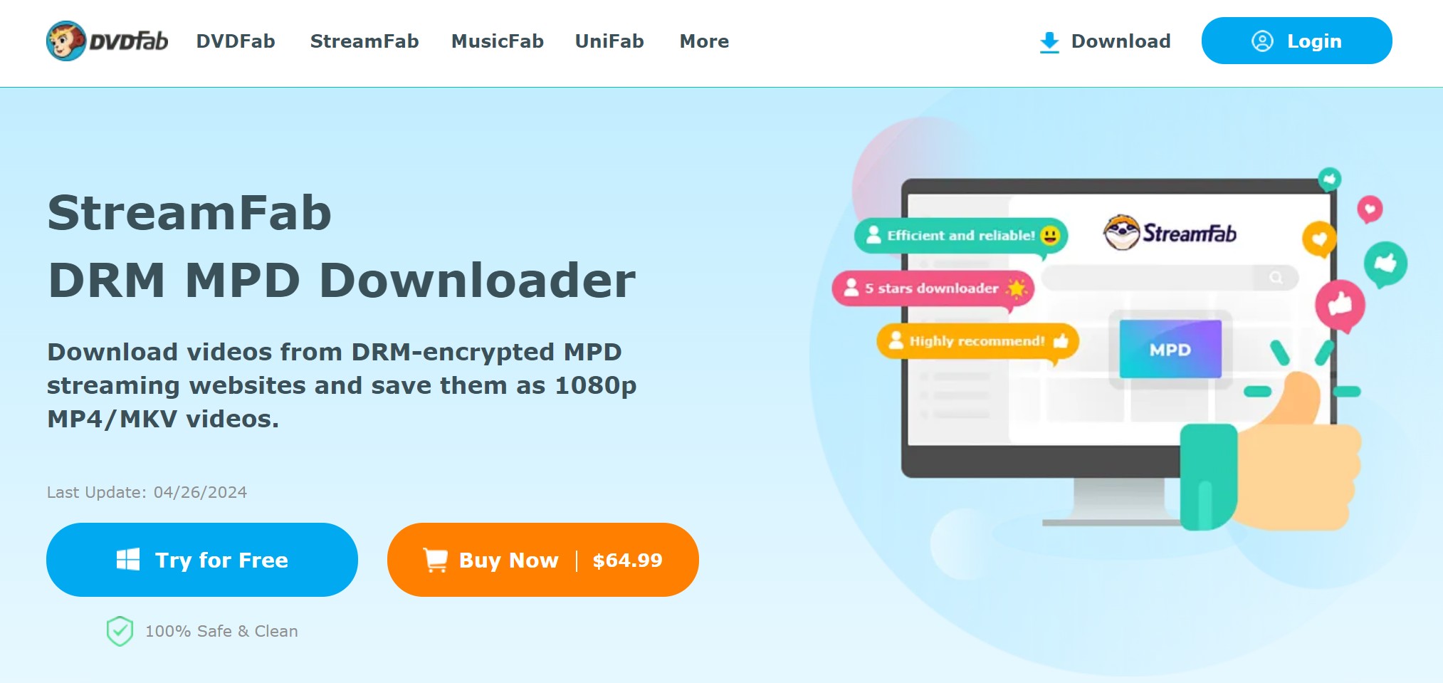 StreamFab DRM MPD Downloader