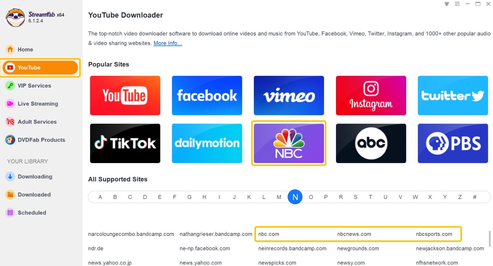 download nbc videos with streamfab