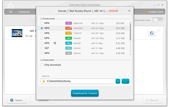 Télécharger vidéo streaming avec Freemake Video Downloader