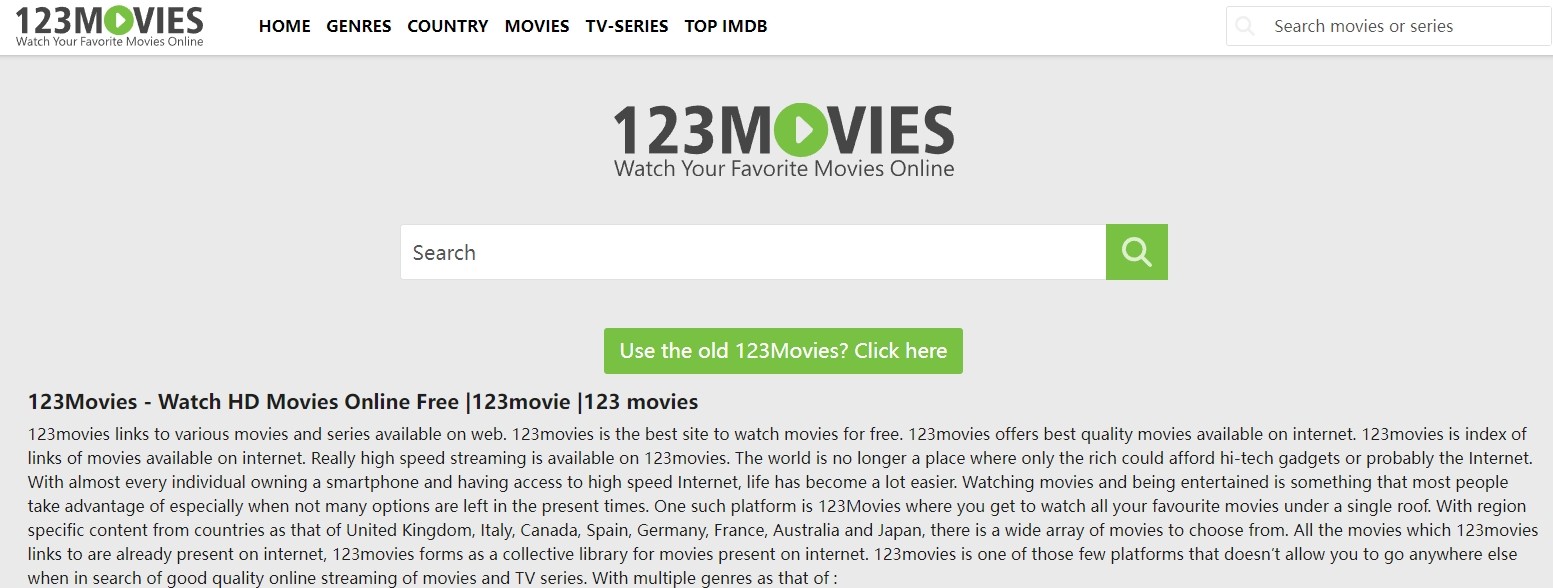 Alternative to Downloadhub: 123movies