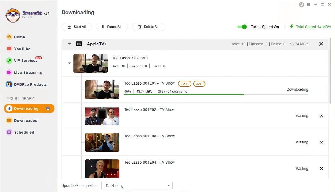 how to record on Apple TV: step 4 of streamfab