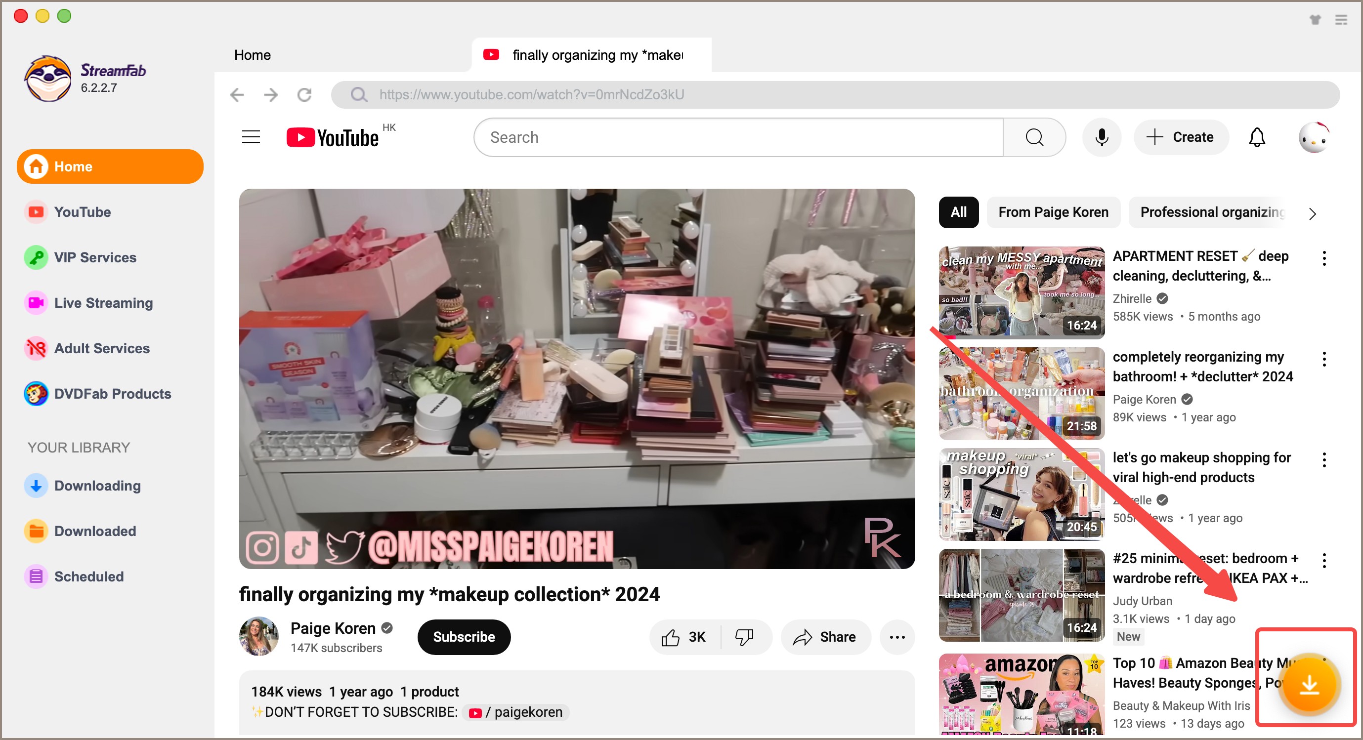 5 Multiple Ways For How to Download YouTube Videos On Mac: step 3 of streamfab