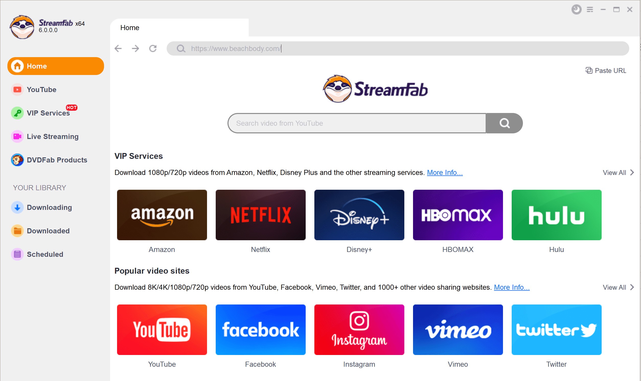 Find The Best Way to Download M3U8 Videos (real and effective in 2025): streamfab step1