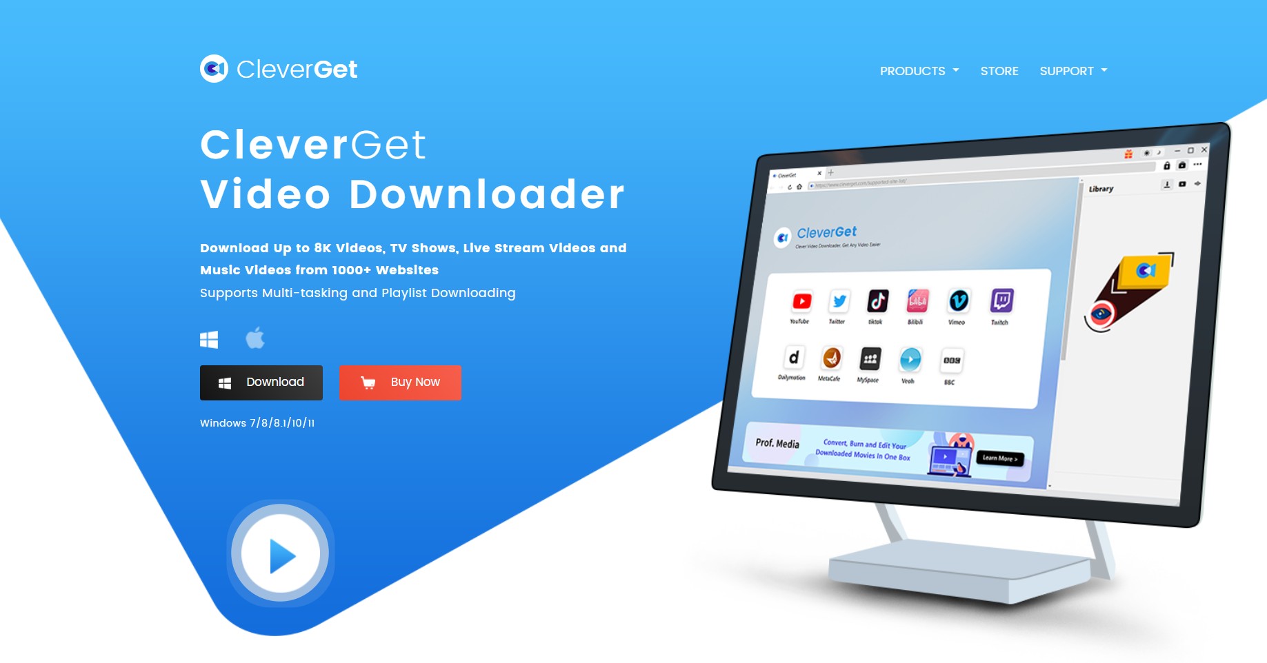 free video downloader for pc:7. ClevedGet Video Downloader