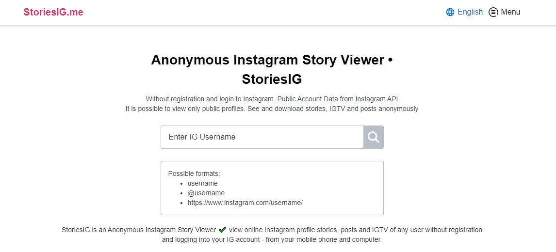 watch ig stories anonymously using storiesIG