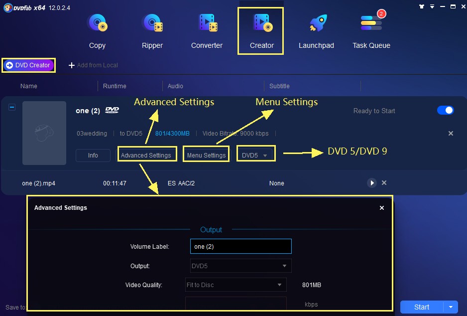 DVDFab UHD Creator