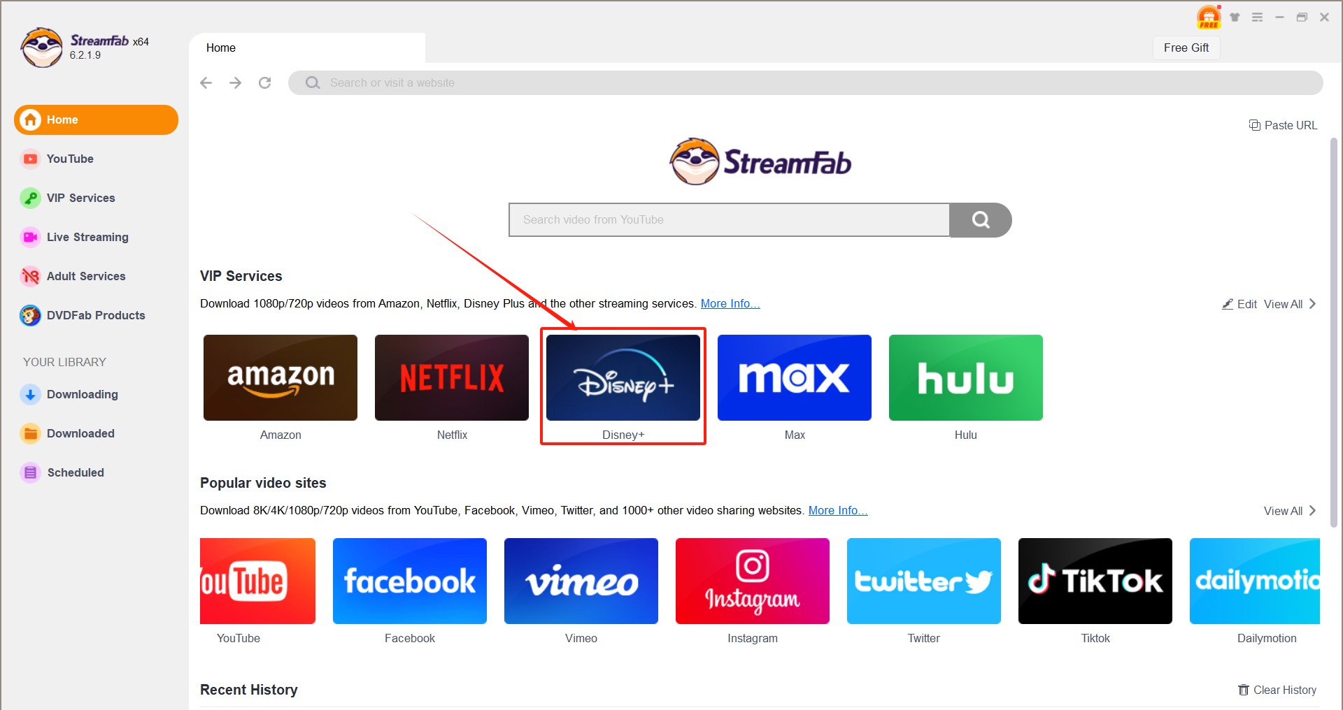 Disney Plus in StreamFab Disney Plus Downloader