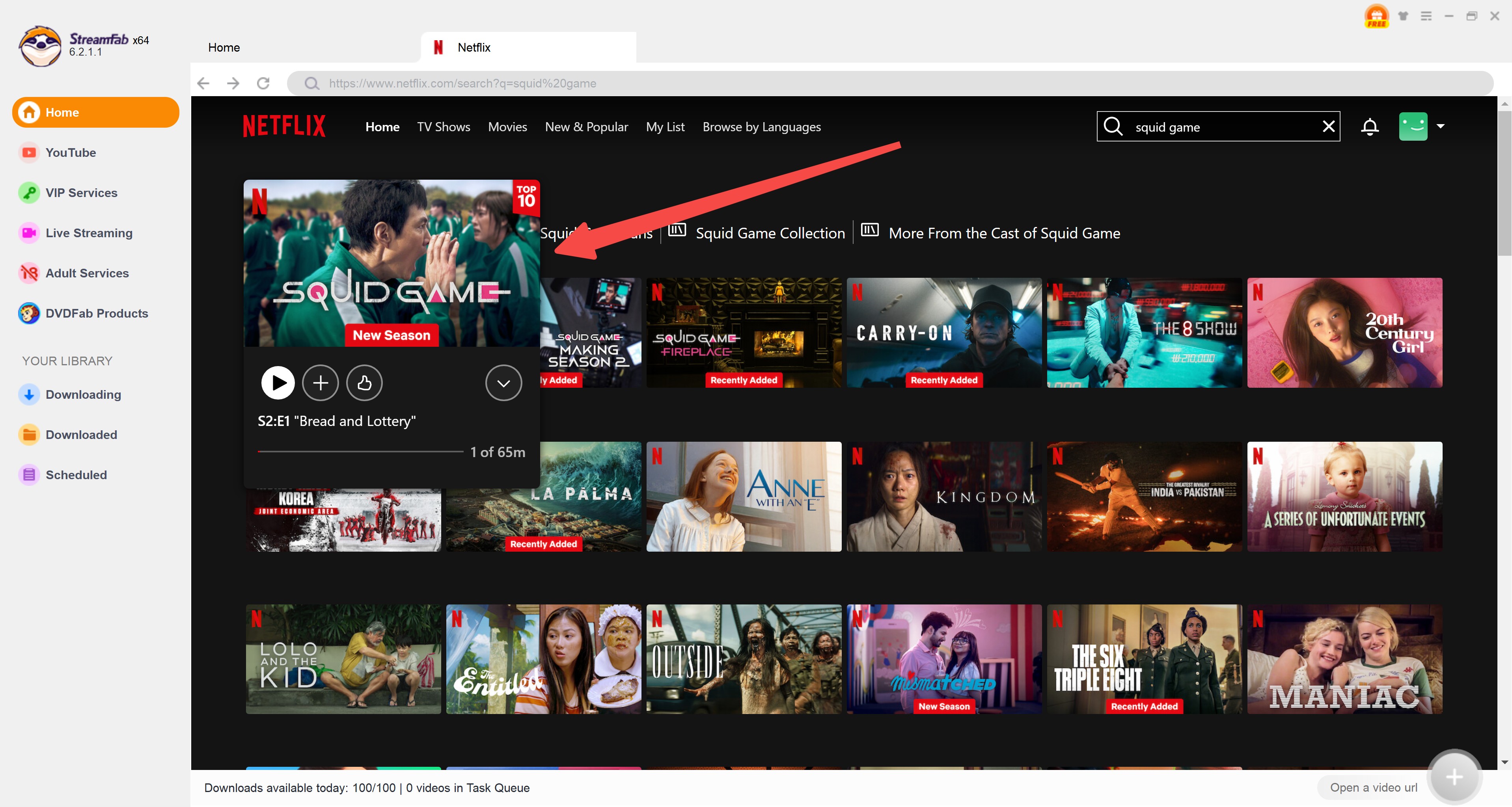 how to download Squid Game season 2 via StreamFab