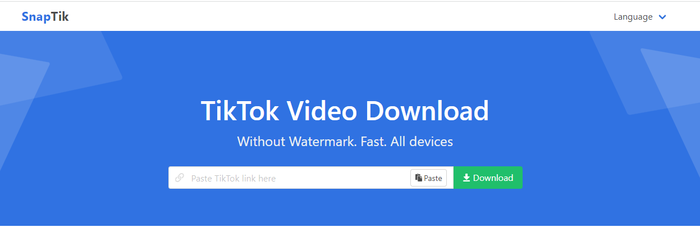 tiktok audio downloader:4. SnapTikApp