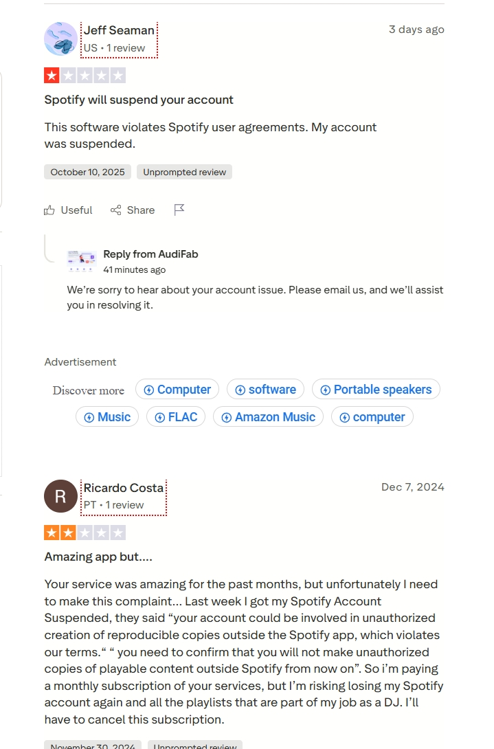 audifab trustpilot bad review.jpg