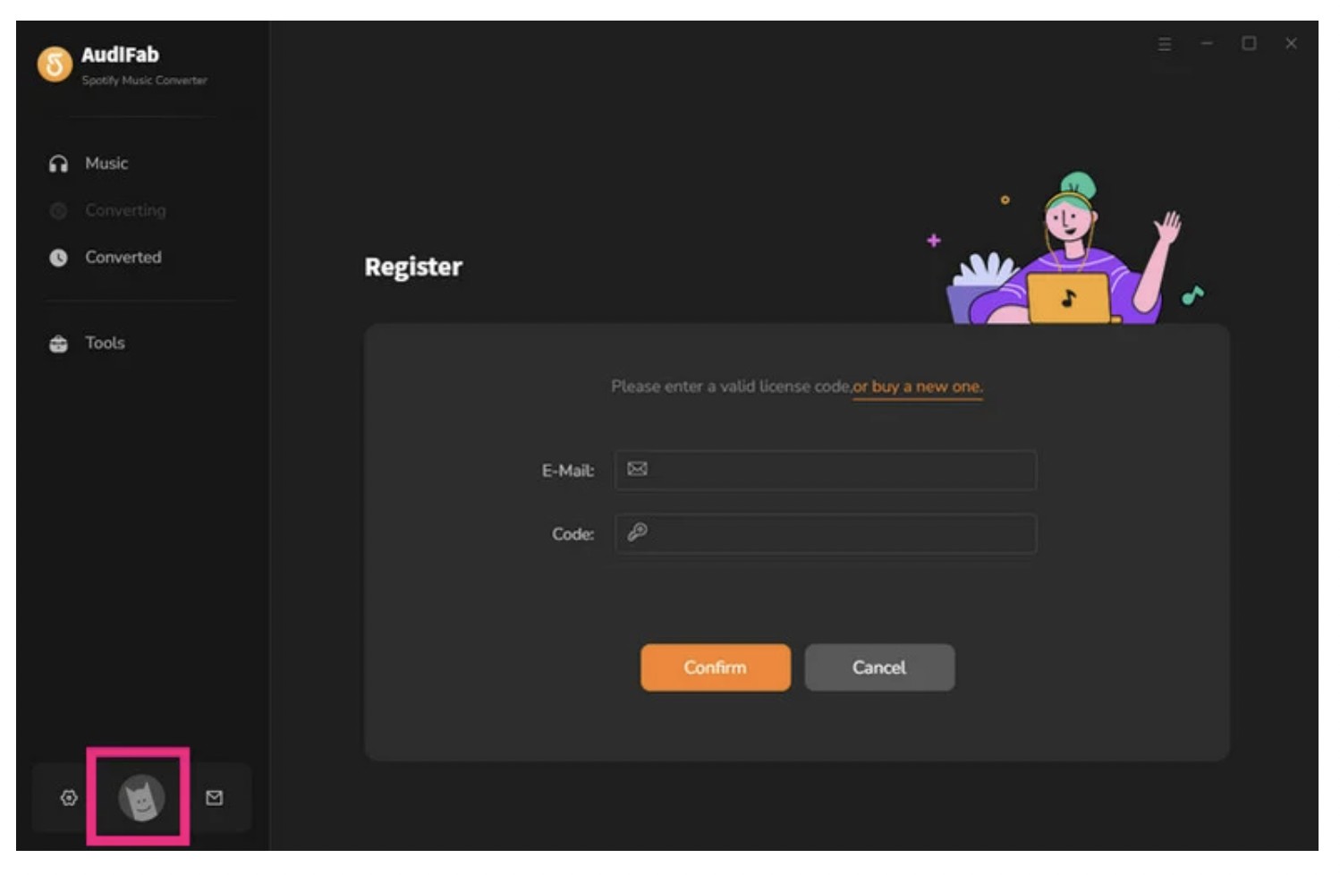 How to set up AudiFab Spotify Music Converter