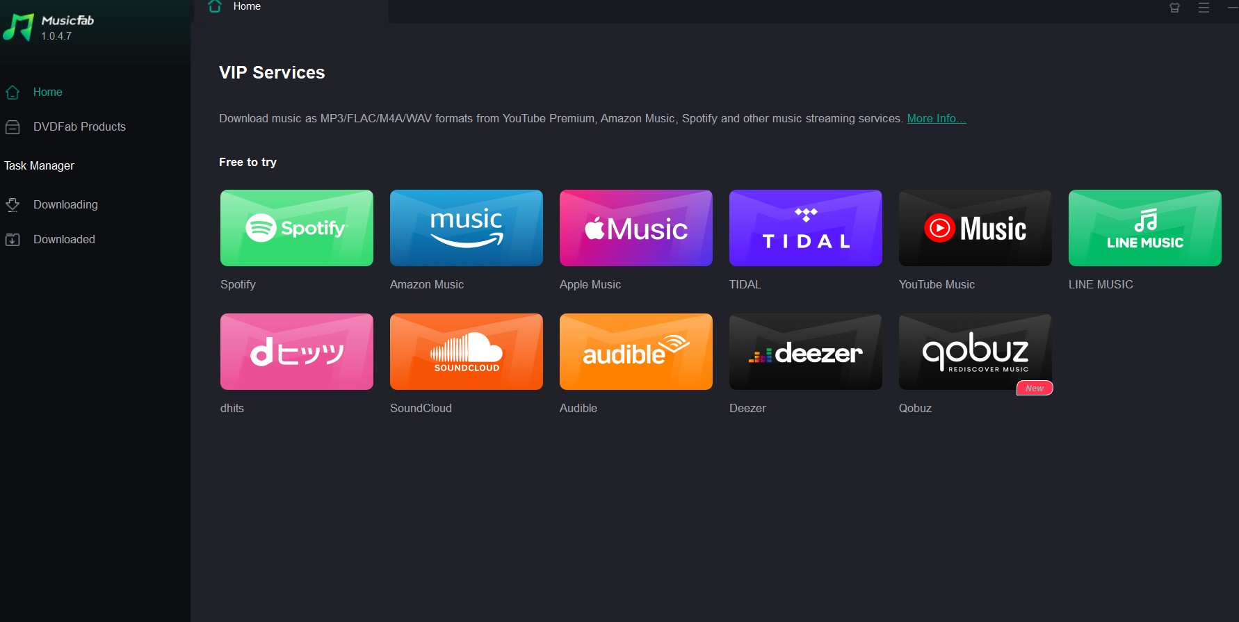 Choose SoundCloud