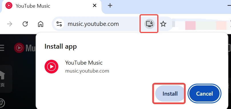 youtube music pwa install