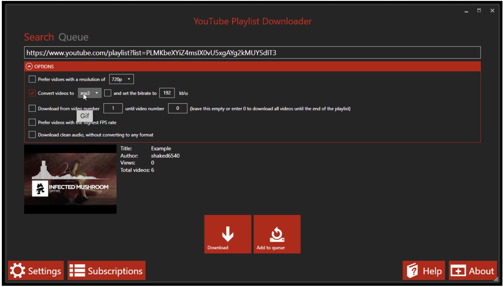click the “convert video