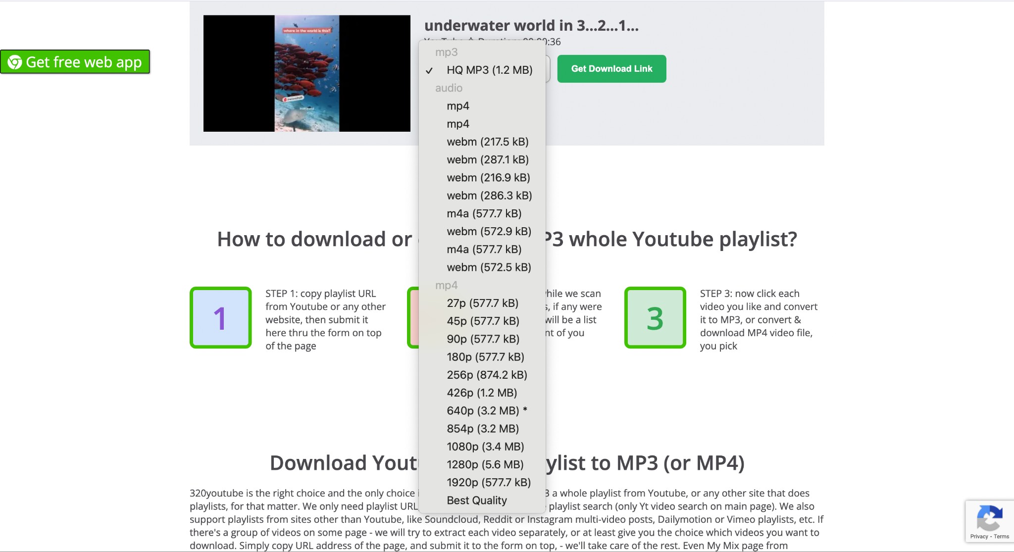 select the “Download” option