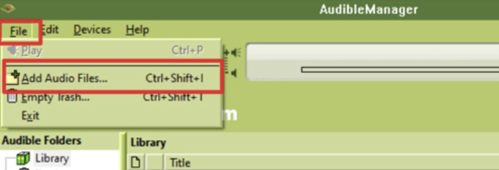 install the Audible Manager