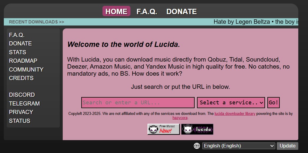 Lucida-support-platforms