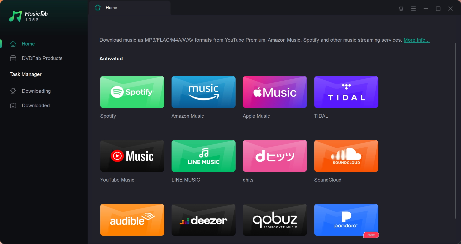 MusicFab Intuitive Interface