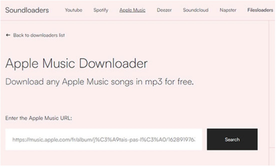 Soundloader Apple Music Downloader
