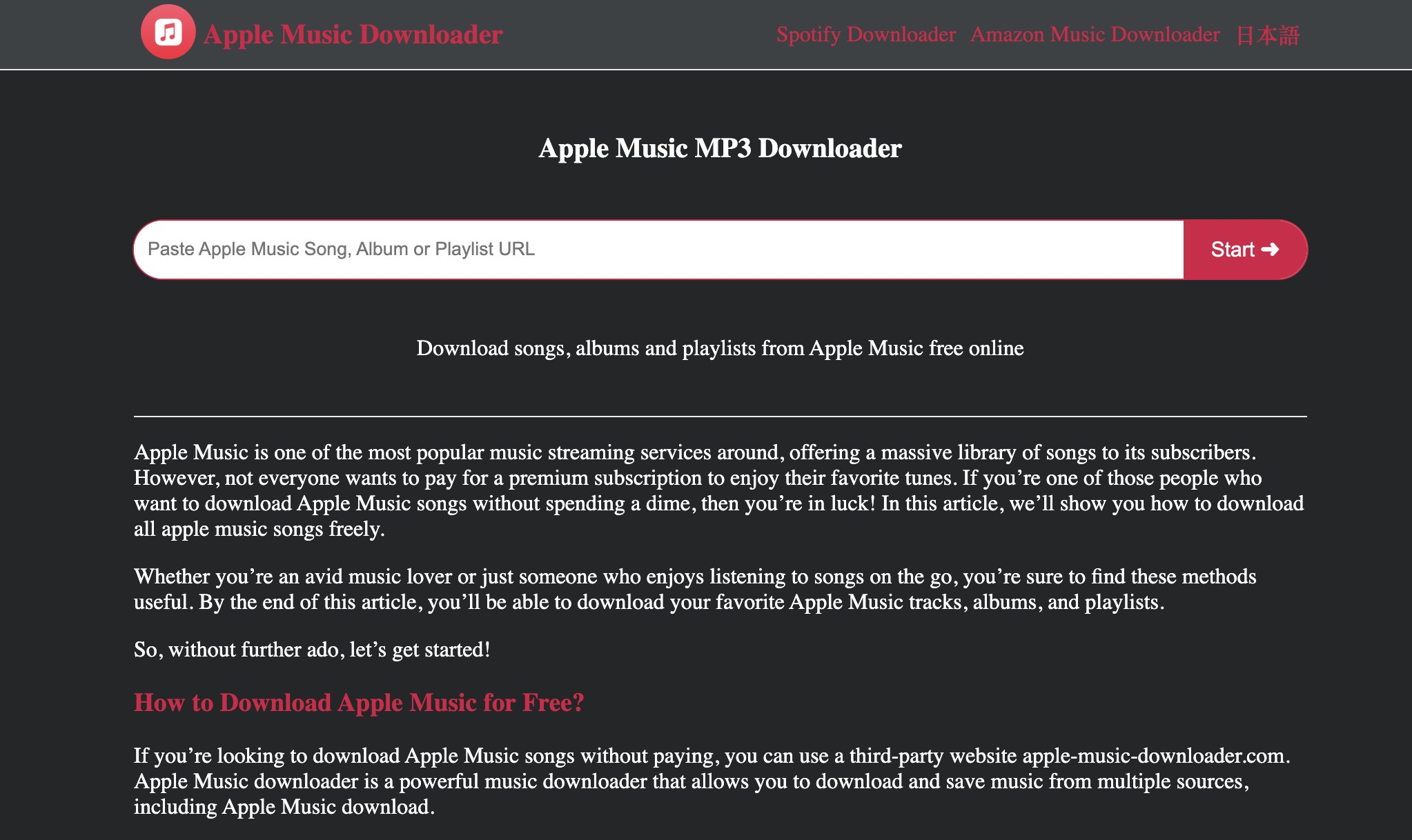 Apple Music MP3 Downloader