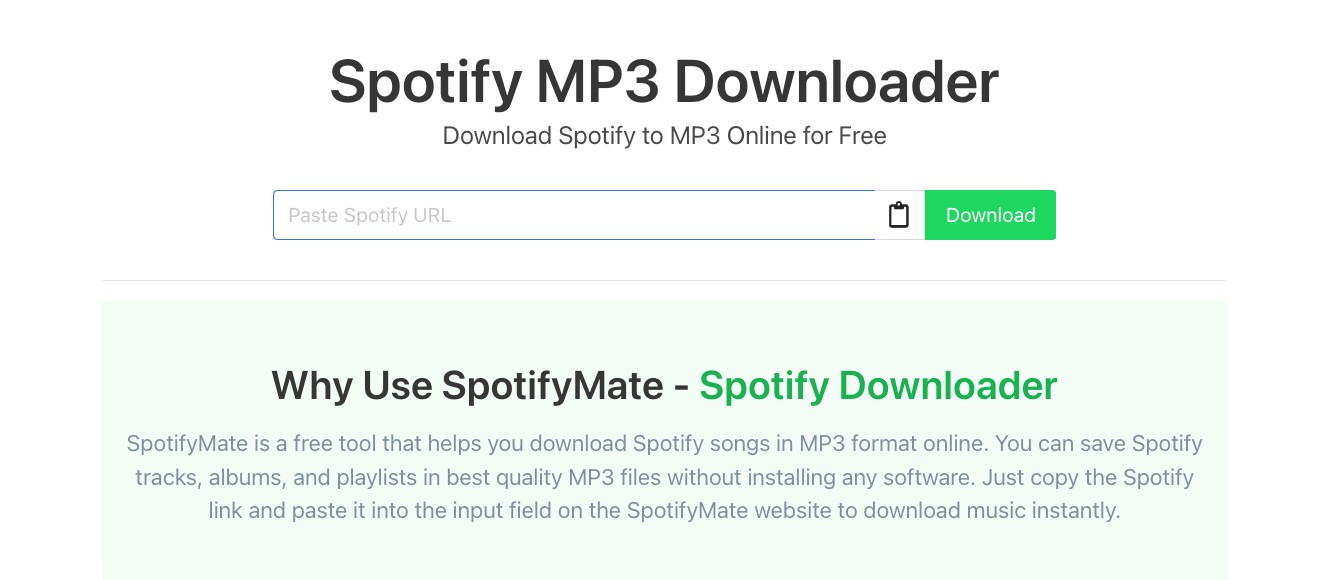 SpotifyをMP3に変換できるサイト