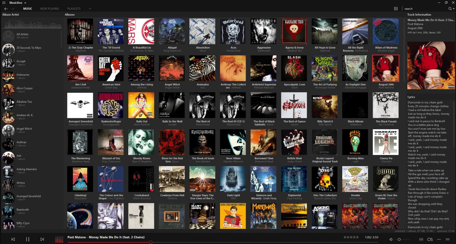 12 Best Free MP3 Players:: MusicBee